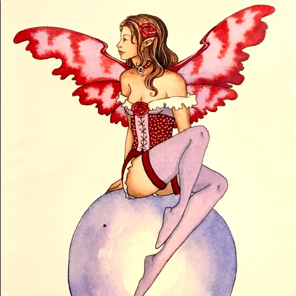 Amy Brown Print “Red” 8.5x11 - Picture 1 of 1